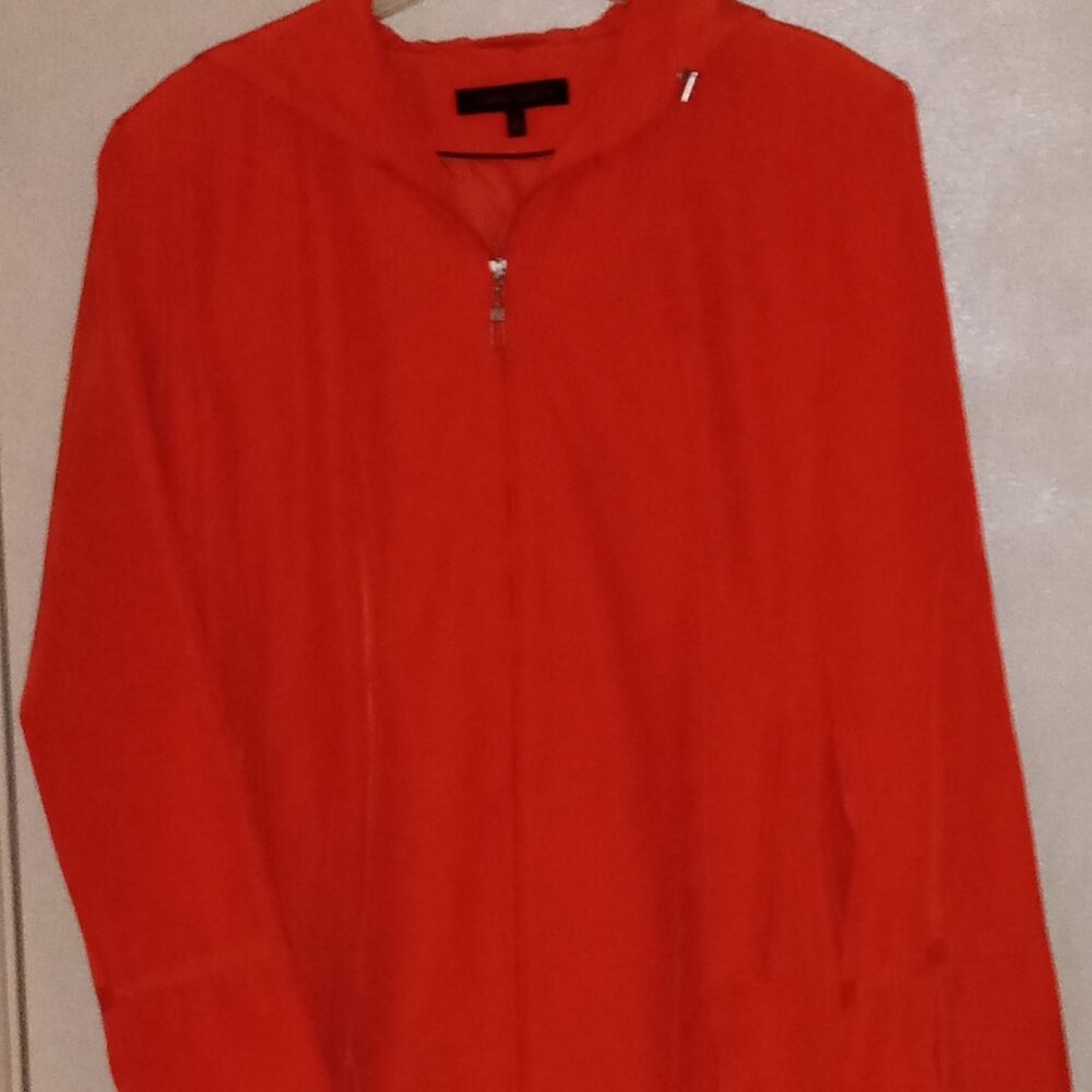 Anne Klein Orange XL Rain Coat
